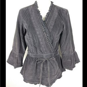 J. Jill gray cotton corduroy jacket size S